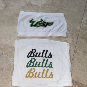 USF Bulls Tube Crop Tops